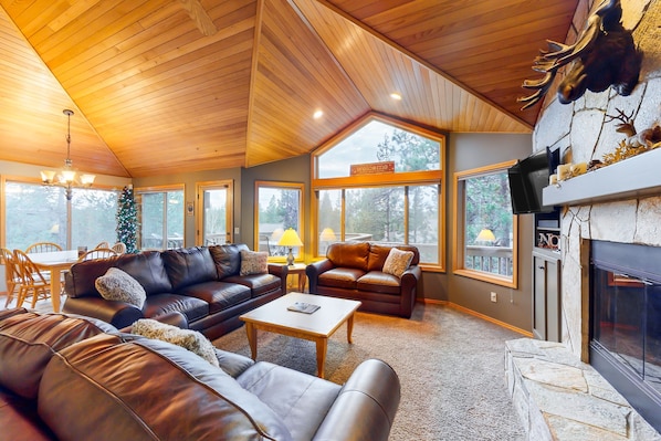 Fernseher, Kamin, DVD-Player, Tischtennisplatte