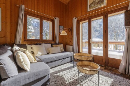 Cyclamens - Cosy Chalet 500m Flégère Cheminée Vue Garage