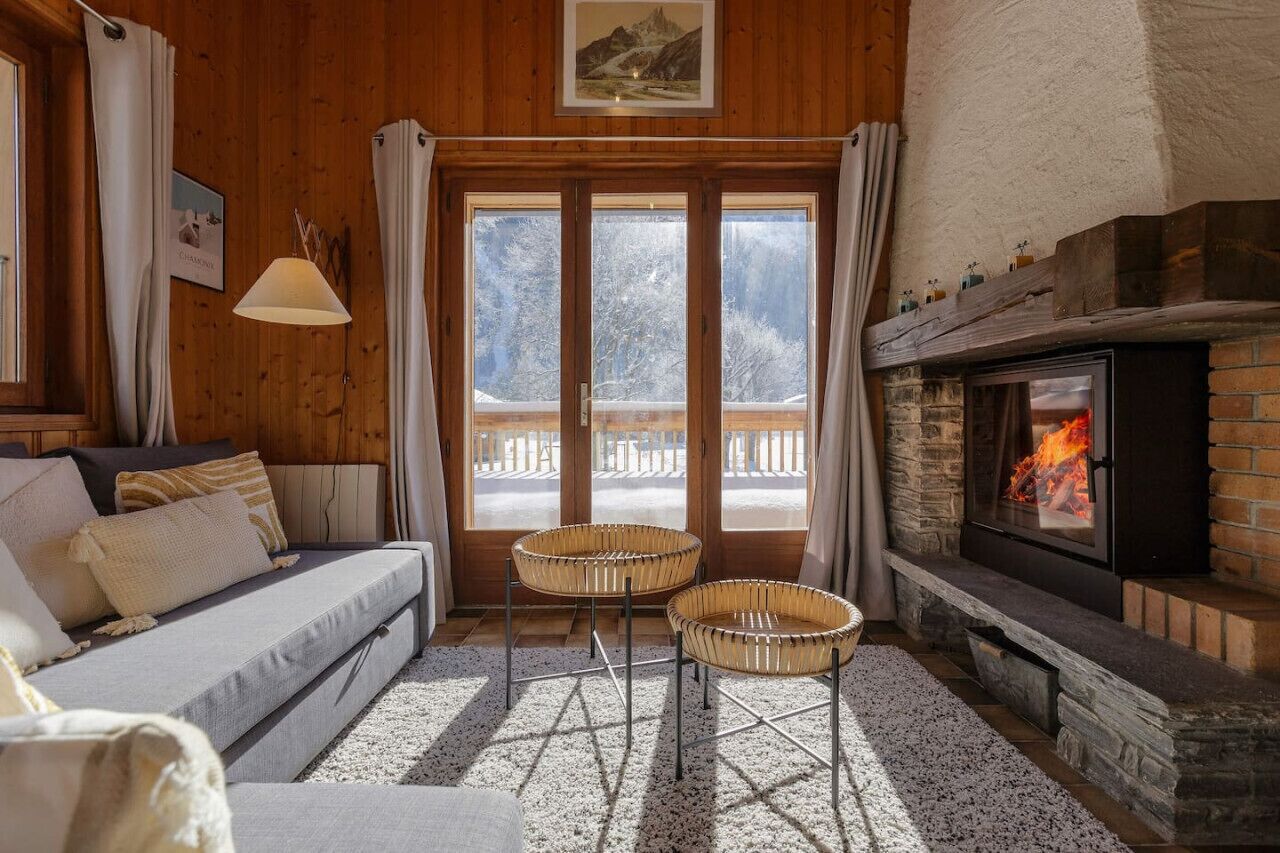 Smart-tv en een open haard