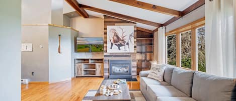 テレビ、暖炉、書斎 / ワークスペース