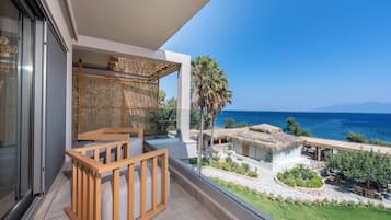 Suite Grand, 2 camere da letto, idromassaggio, vista mare | Balcone