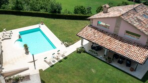 Villa, 2 chambres, piscine privée, vue jardin | Extérieur