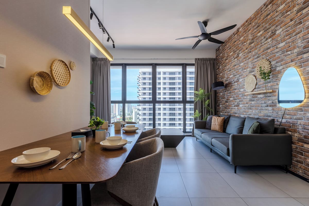 Superior Apartment, 2 Bedrooms, City View | Living area