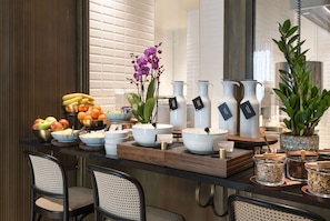 Daily buffet breakfast (EUR 38 per person)