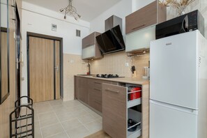 สตูดิโอ, ห้องครัว | ครัวส่วนตัว | เครื่องชงกาแฟ/ชา, เครื่องครัว/จาน/ช้อนส้อม