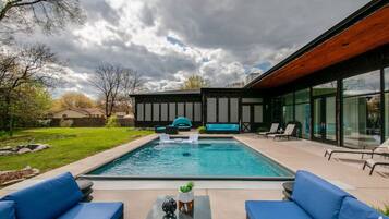 Una piscina riscaldata