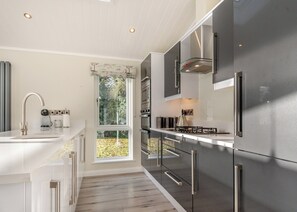 Fridge, oven, stovetop, toaster