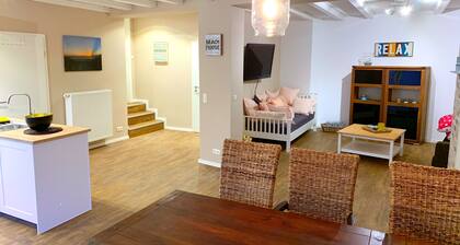 Beach House im Zentrum Itzehoes mit kostenlosem Parkplatz und Terrasse.