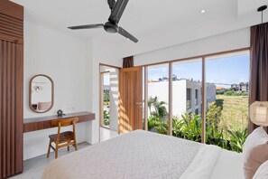 Villa | Bathroom | Shower, hair dryer, towels, soap - Octo 8 Villa by Betterplace (Canggu)