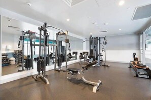 Fitness facility - Comfy CBD Apt in QV with City Views, FREE Parking (Melbourne)