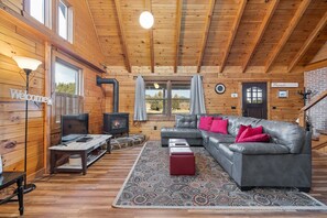 TV, fireplace, DVD player
