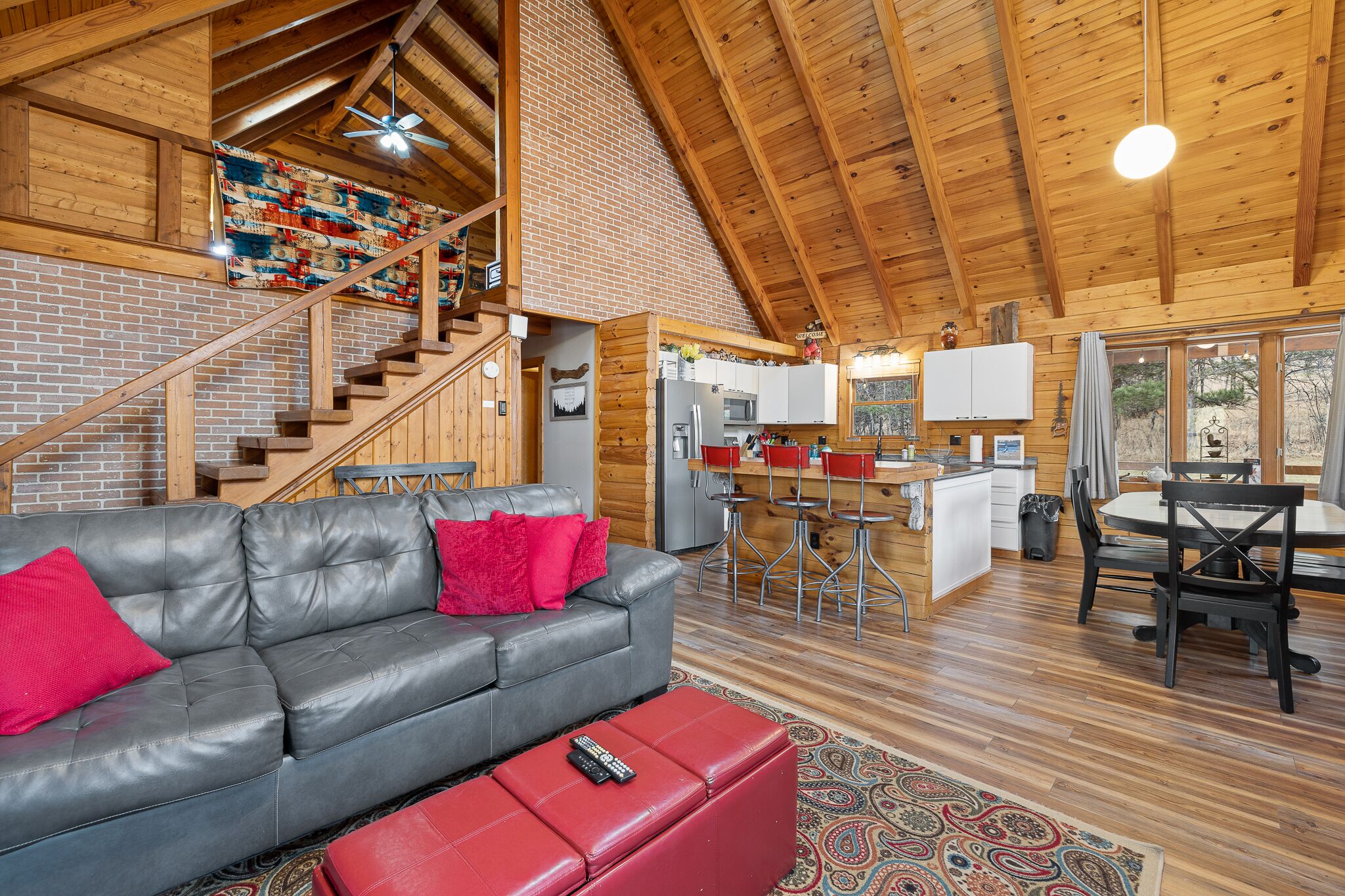 TV, fireplace, DVD player