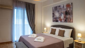 Leilighet – comfort | Allergitestet sengetøy, safe på rommet, blendingsgardiner og lydisolert