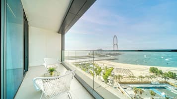 Executive Apartment, 2 Bedrooms, Beach View | Balcony view