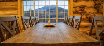 Enjoy Mountain Views and Room for All at Log Cabin Lodge