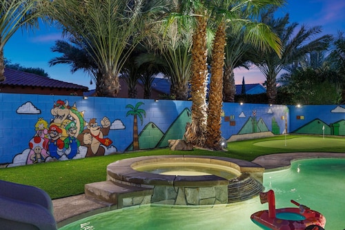 All Inclusive  Super Mario Hideout Arcade PIckleball Pool Slide