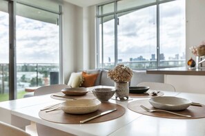 Basic Apartment | Dining - Stunning View 2-bed in Port Melbourne w/ Parking (Port Melbourne)