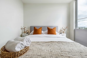 Eenvoudig appartement | 2 slaapkamers, een strijkplank/strijkijzer, beddengoed