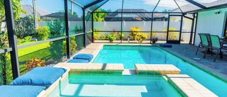 A heated pool