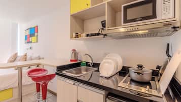 Suíte estúdio luxo | Cozinha privada