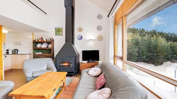 Chimenea y tenis de mesa