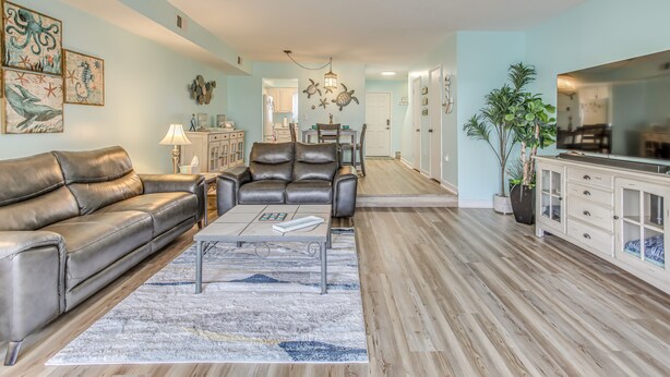 Apartment (2 Bedrooms) | Living area - 1 Mi to Ocean: North Myrtle Beach Townhome (North Myrtle Beach)
