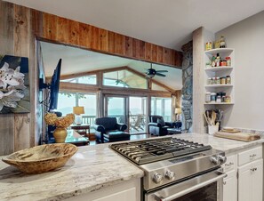 Fridge, microwave, oven, stovetop - Whale of a View! Two Great 2 bedroom homes with Incredible Views in Sapphire NC (Sapphire)