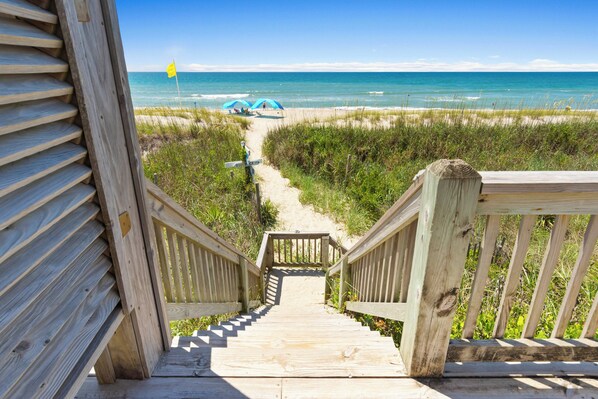 Property grounds - Oceanfront home with stunning views, designed for comfort (Emerald Isle)