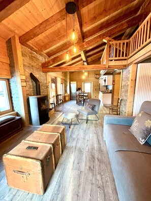 TV, stereo - Grand Appartement Entièrement Rénové, au 1er Étage D'un Chalet Individuel (Chamonix-Mont-Blanc)