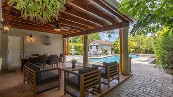 Una piscina riscaldata