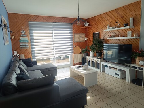 Maison Familiale 3  chambres 6 Personnes au bord de Mer
Jardin clos