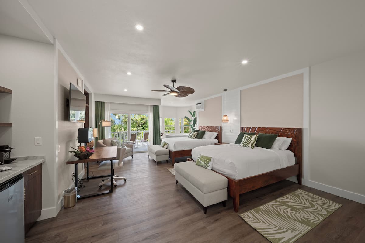 Suite, 2 camas dobles | 1 dormitorio, ropa de cama de alta calidad, edredones de plumas