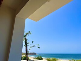 Deluxe Double Room Single Use, 1 King Bed, Beach View | Hypo-allergenic bedding, minibar, desk, laptop workspace