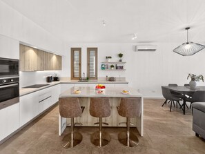 Fridge, microwave, oven, stovetop - Azure Serenity Villa by Marc +Private Pool+SeaView (Protaras)