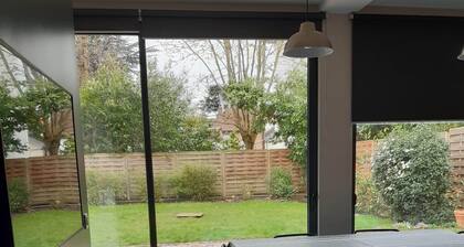 Quiet, bright, practical house with garden