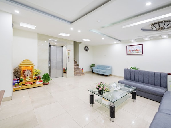 Sitteområde i lobbyen