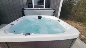 Utendørs boblebad