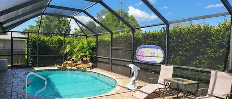 Udendørs pool, opvarmet pool