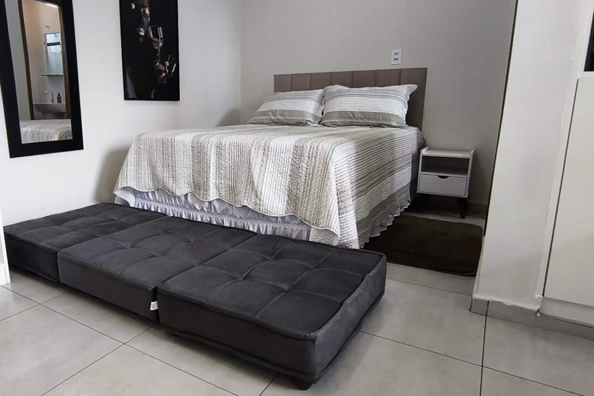 Pillow-top beds, minibar, desk, free rollaway beds