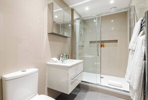 Shower, hair dryer