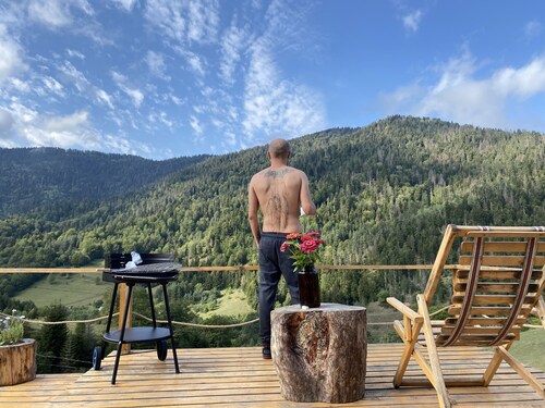 Tiny home in magical mountains