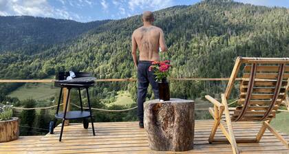 Tiny home in magical mountains