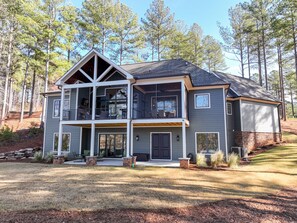 Exterior - Lakefront NEW BUILD on pristine Lake Keowee w/ game room & double-decker dock! (Salem)