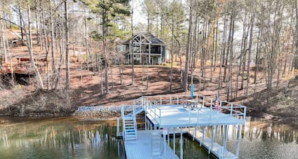 Lakefront NEW BUILD on pristine Lake Keowee w/ game room & double-decker dock!