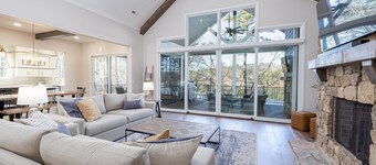 Lakefront NEW BUILD on pristine Lake Keowee w/ game room & double-decker dock!