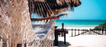 Guesthouse & Yoga Studio beachfront home: El Cuyo