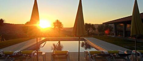 A heated pool