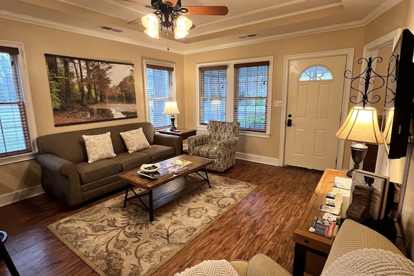 Smart TV, books, stereo