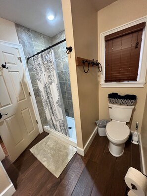 Shower, hair dryer, towels, soap - Get to BLUES-in' at Rusty's Roost, adjacent to downtown Clarksdale, MS (Clarksdale)