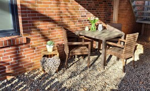 Outdoor dining - Ferienwohnung Glück >Im Herzen von Dornum (Dornum)